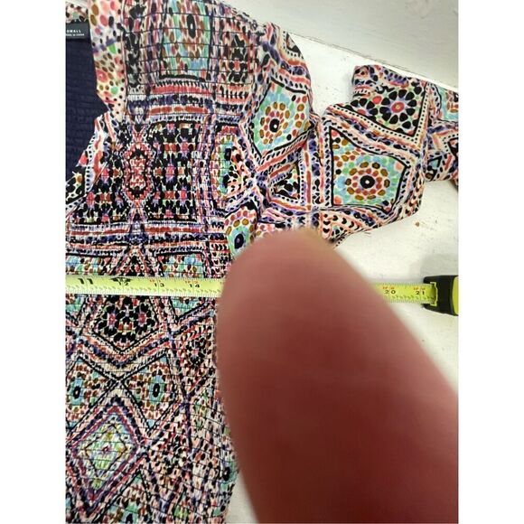 Maeve Anthropologie Tiled Amethyst Smocked Dress Size S - Picture 7 of 8